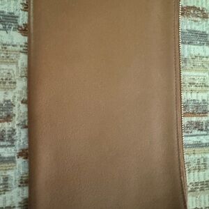 Brown Leather Clutch